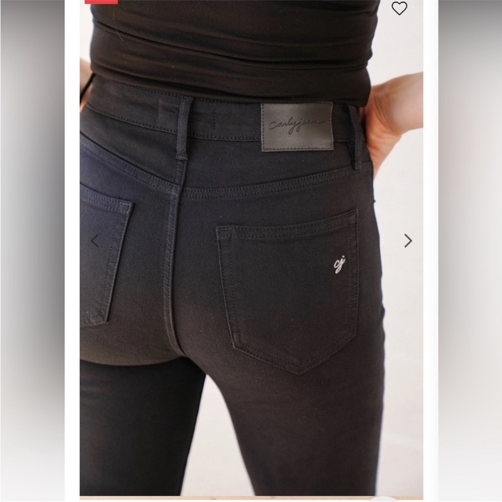 Carly Jean Los Angeles Black Kate Jeans - Size 1 - Picture 5 of 9